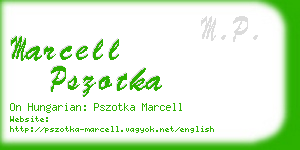 marcell pszotka business card